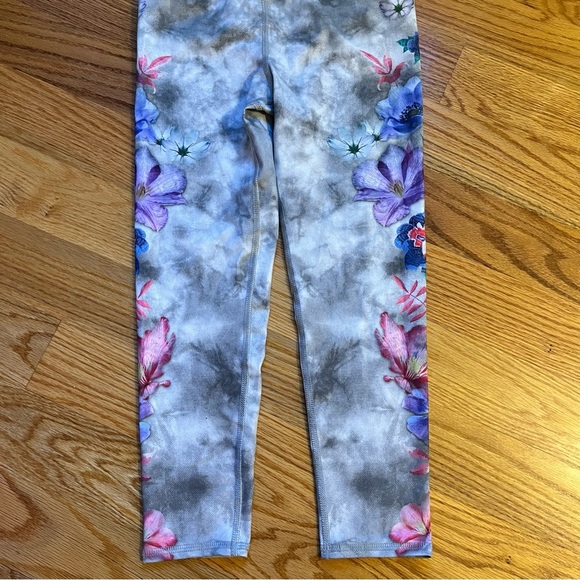 Evolution and Creation high waist orchid and bird print leggings size small - Picture 7 of 8